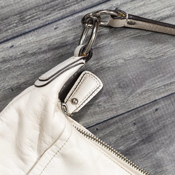 Coach Shoulder Bag Purse - Leather Cream/Beige - Picture 7 of 16